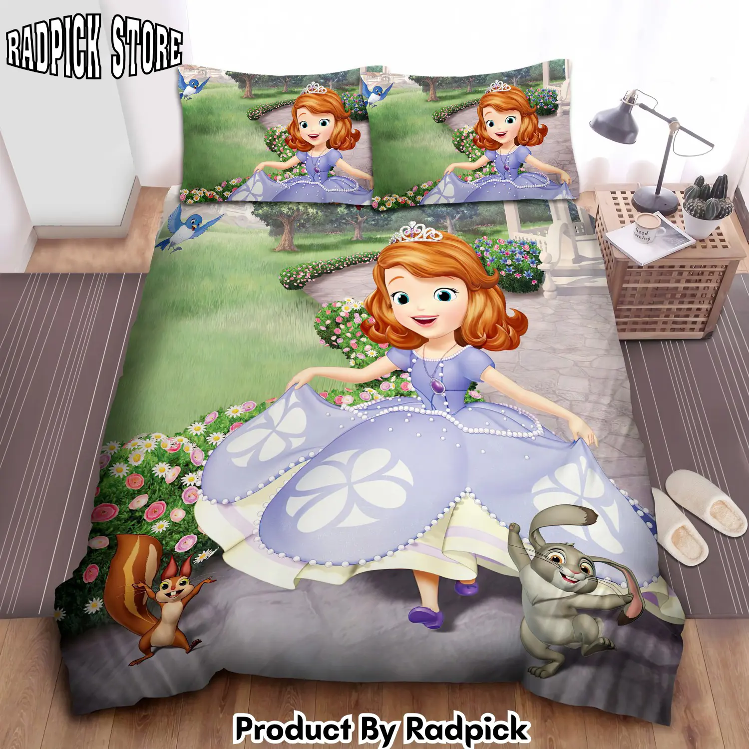 Radpick sofia the first with animal friends duvet cover bedroom sets comfortable bedding sets rp3272215